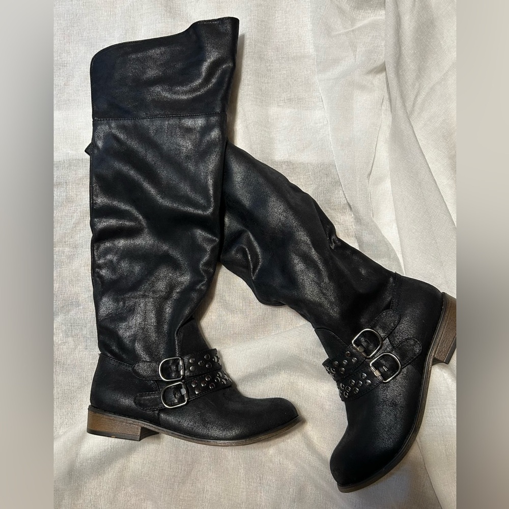Women's Black Over the Knee Boots